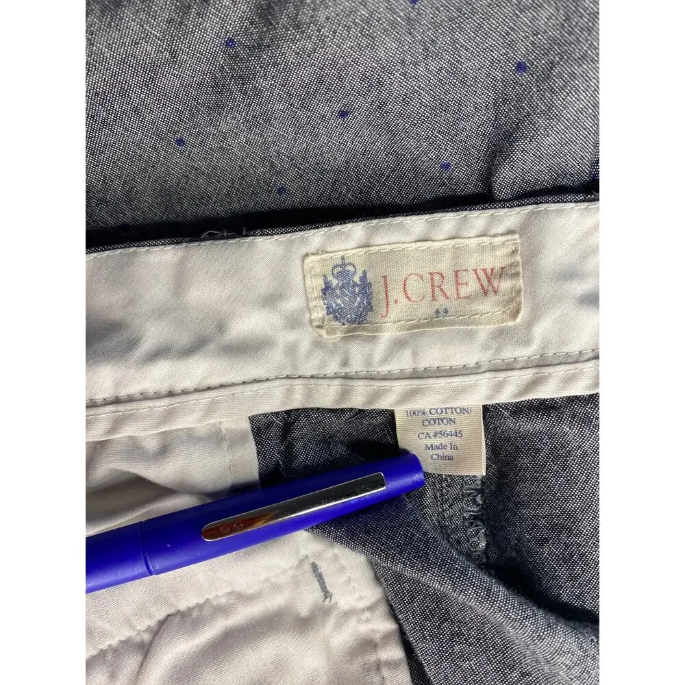 J.Crew Shorts Men's 33 Gray with Dots Preppy Academia Cotton